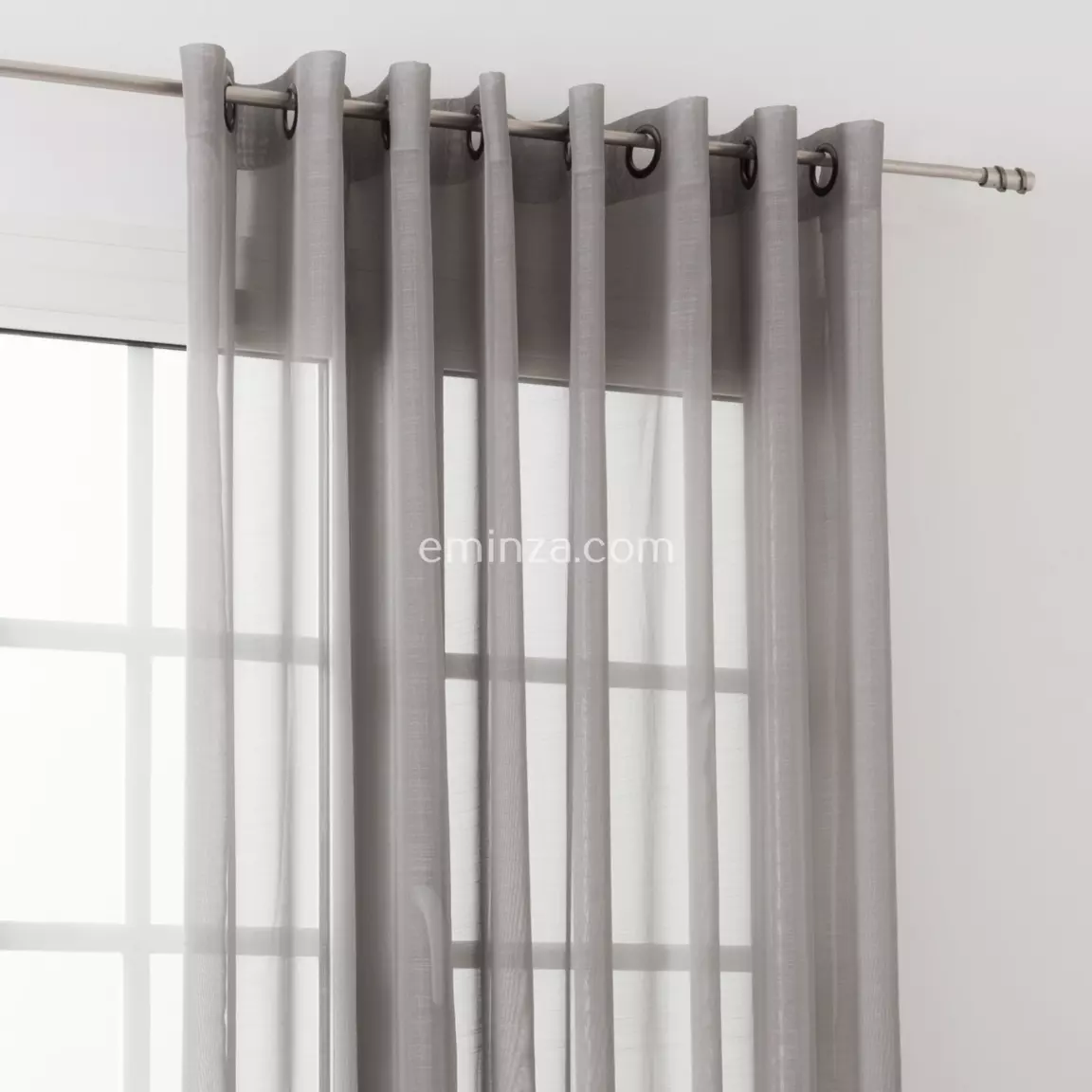 Voilage (300 x 240 cm) Givrée Gris perle