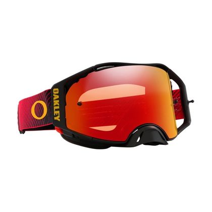 Masque cross Oakley AIRBRAKE MX RED FLOW ECRAN IRIDIUM 2023 - Rouge