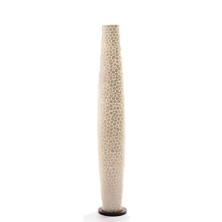 Vloerlamp turtle white capiz 150 cm