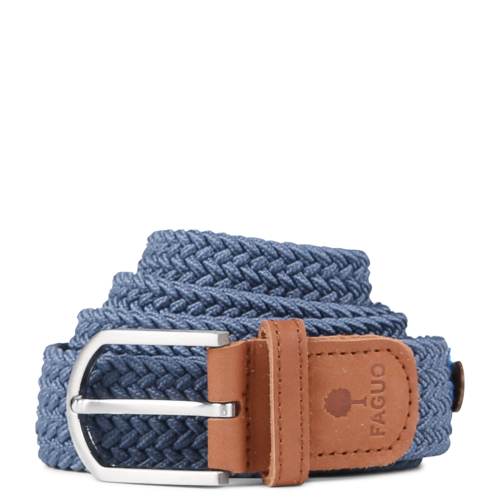 Ceinture à boucle tressée | Bleu