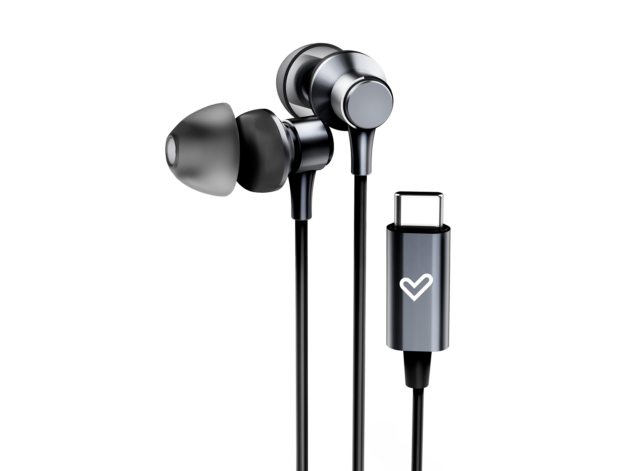 AURICULARES ENERGY SISTEM METALLIZED TYPE C PRETO C/MICRO