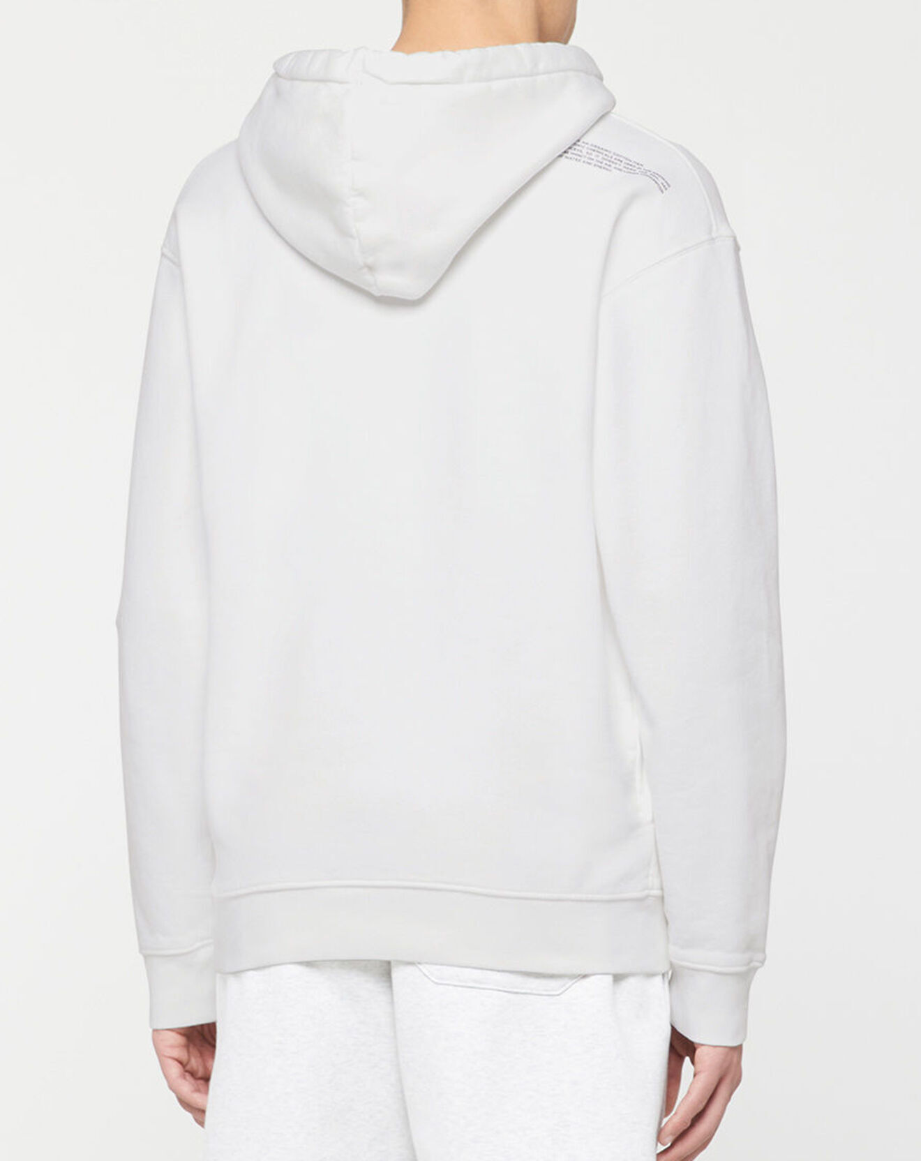 Replay Sweat Chalk Logo Down blanc