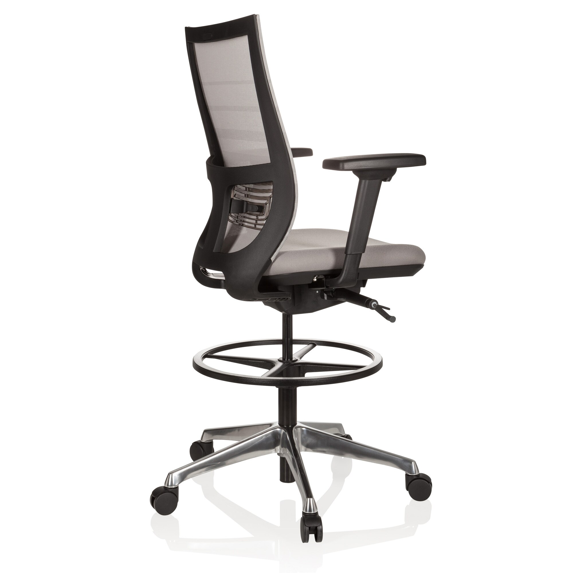 Counterstuhl TOP WORK 98 Stoff/Netzstoff mit Armlehnen (höhenverstellbar) hjh OFFICE
