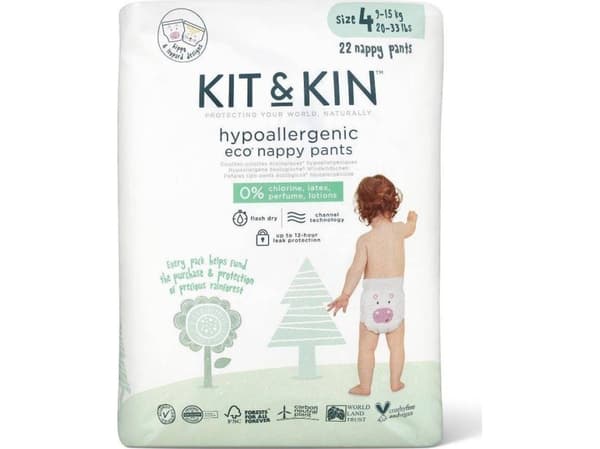 Kit and Kin Pieluchomajtki Nappy Pants 4, 9-15 kg, 22 szt.