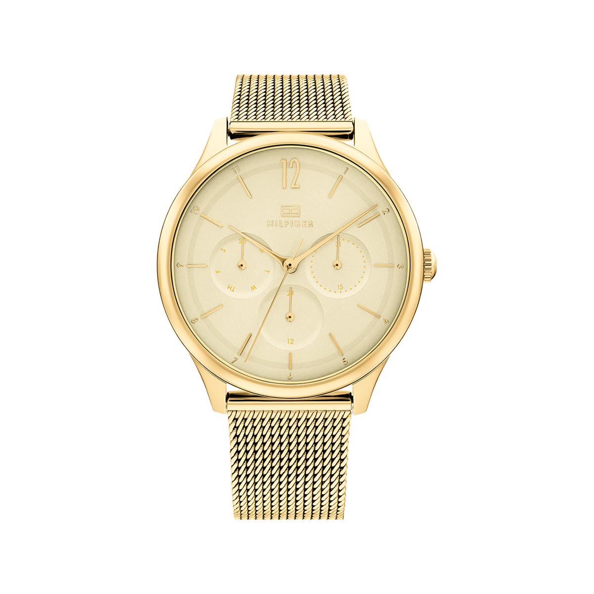 Montre Tommy Hilfiger femme acier doré jaune