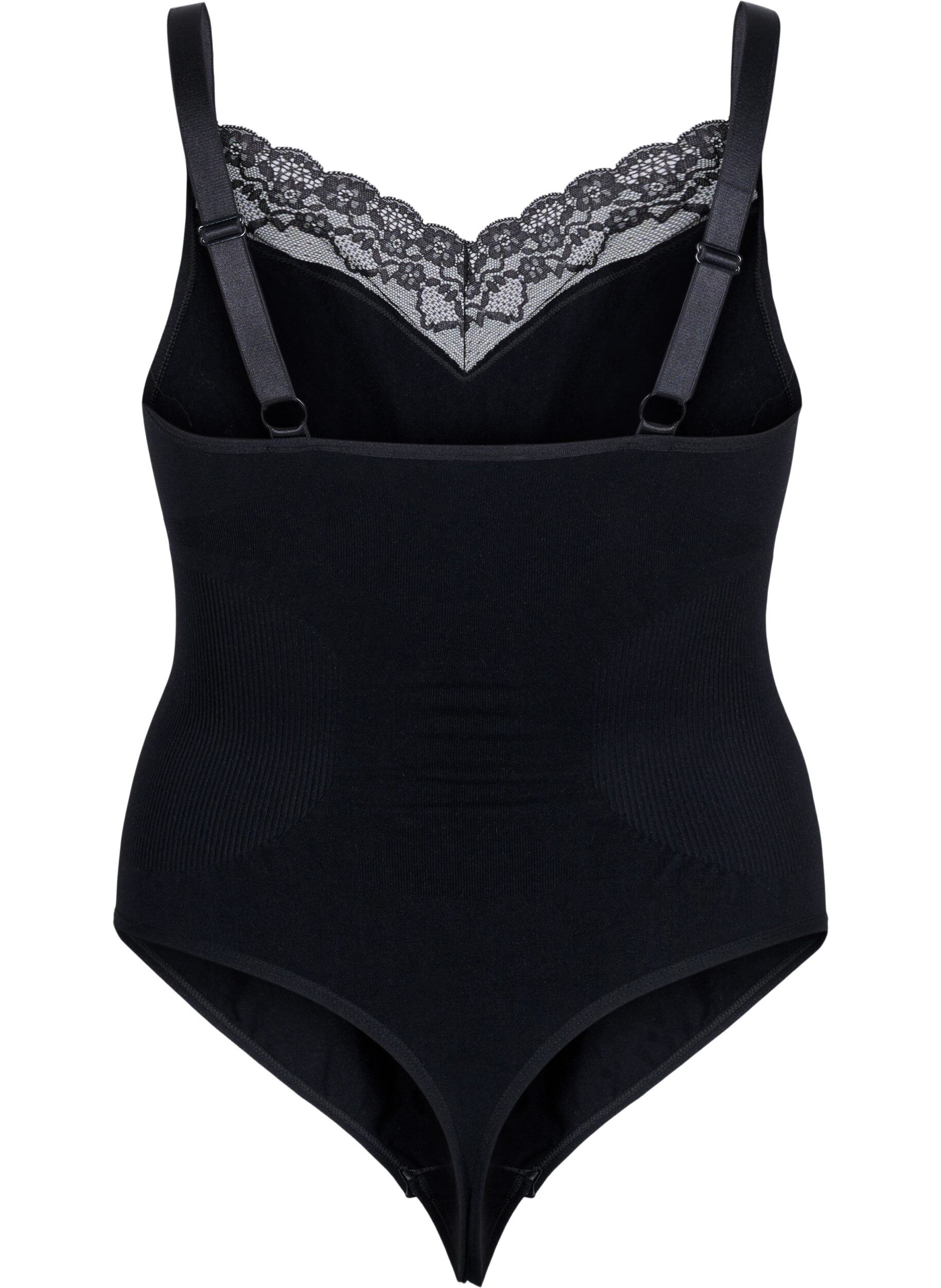Shapewear bodystocking med blonder