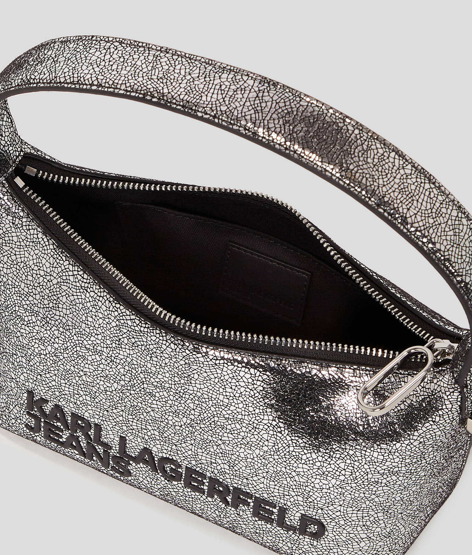 SAC À MAIN À LOGO MÉTALLIQUE KLJ