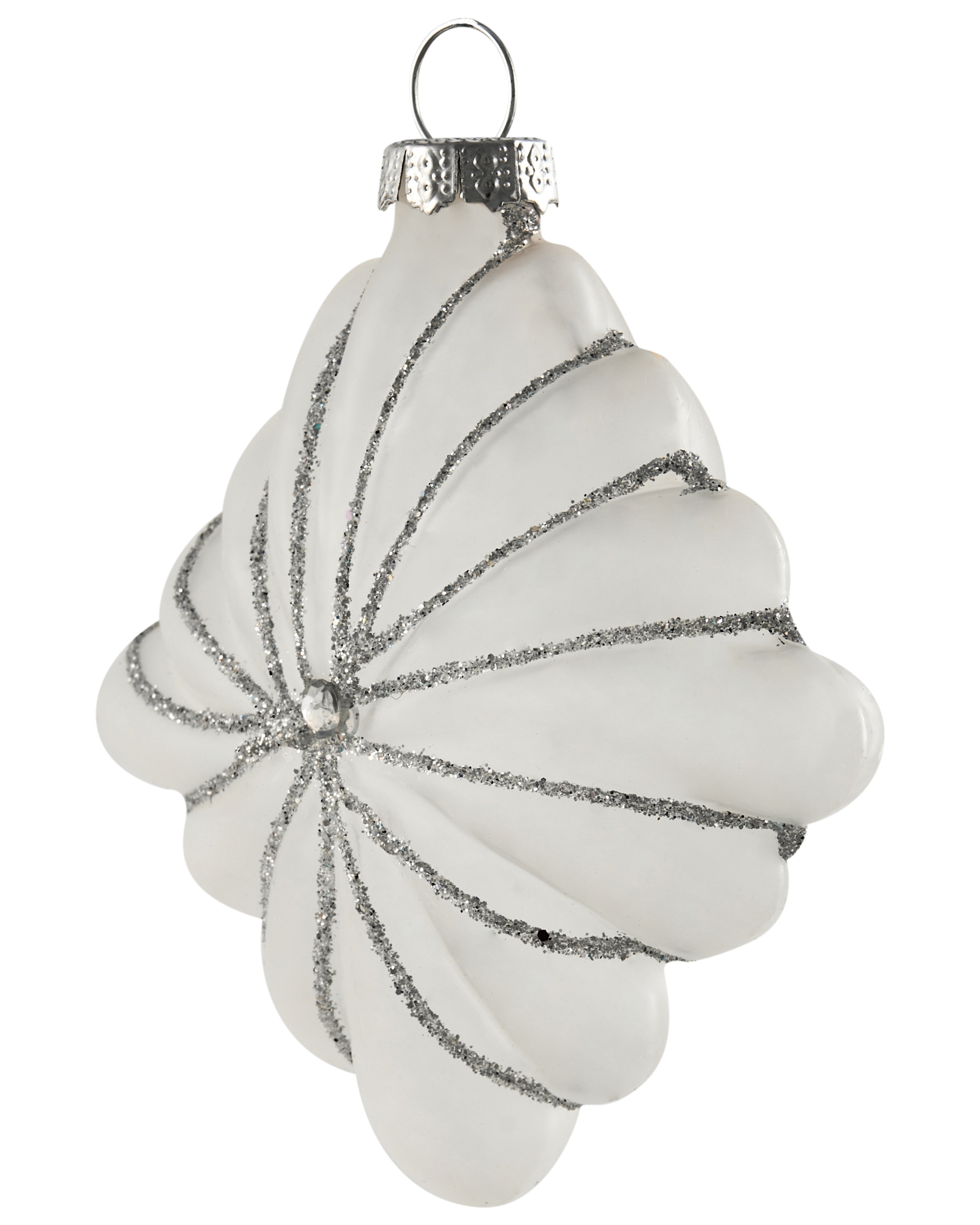 Set van 35 kerstballen FROSTFALL Glas Grijs