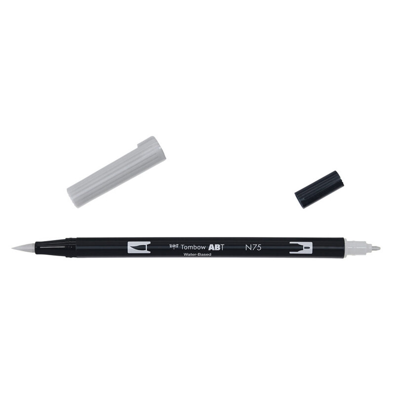 Tombow Brush Pen, N75 - cool gray 3