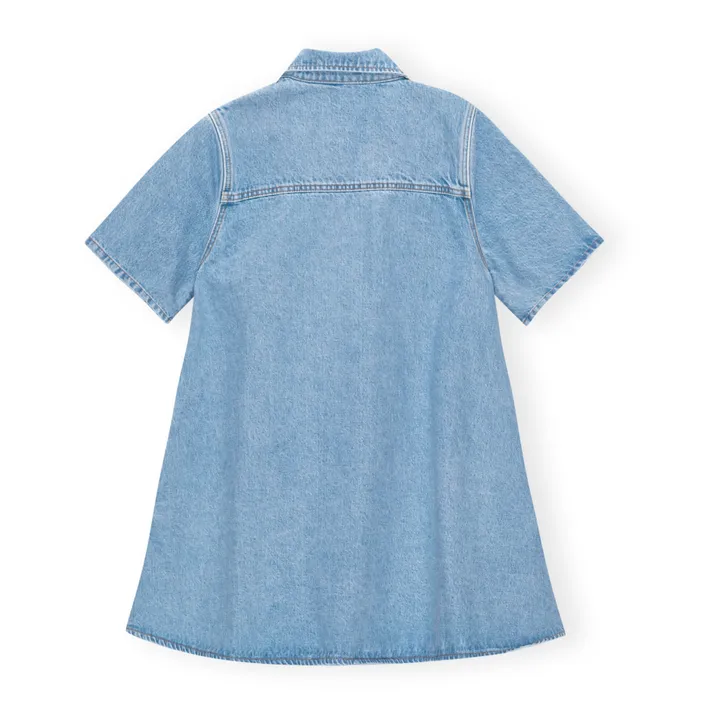 Ganni Robe Cutline Denim Coton Bio | Mid Blue