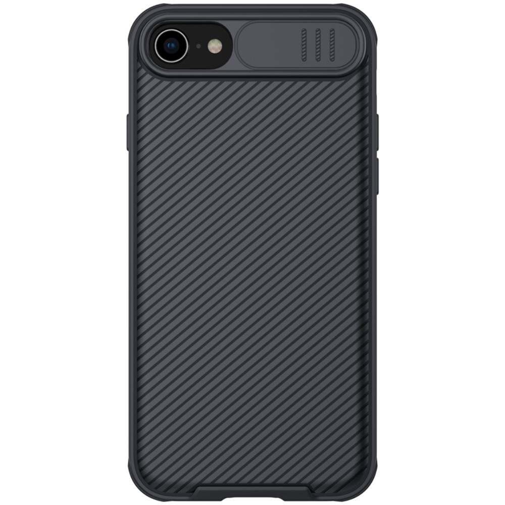 iPhone SE (2022/2020) / 8 / 7 / 6S Schutz Hülle Cam-Slider Kameraschutz - Schwarz