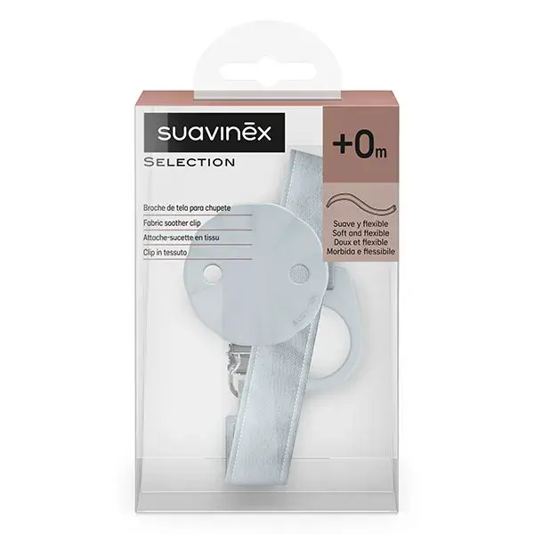 Suavinex, Wonderland, Prendedor de Chupeta - Azul Wonderland