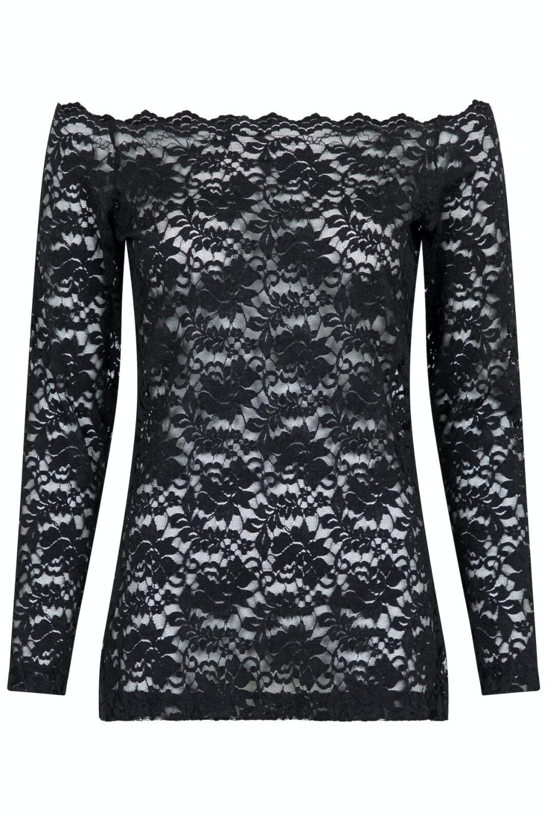 Neo Noir Casadi Lace Flower Blouse