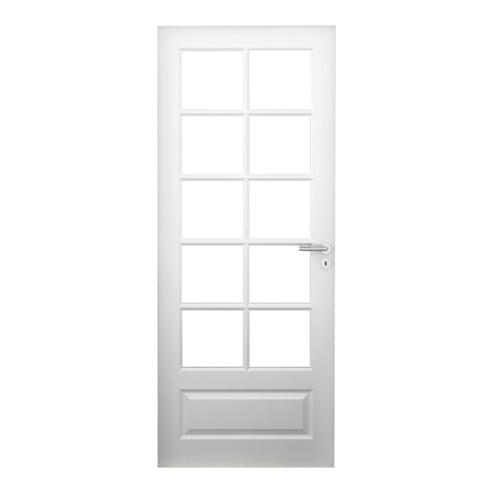 INNERDØR SOLID ELEMENTS LONDON 10-GLASS KLART GLASS HVIT