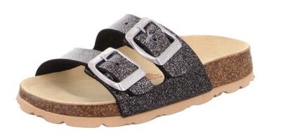 Superfit Fussbett Slippers, Svart