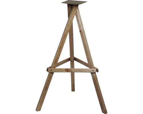 DOBAR driepotige vogelhuisjesstandaard, ca. 60x60x90 cm, bruin, vogelhuisjespaal, voederstandaard