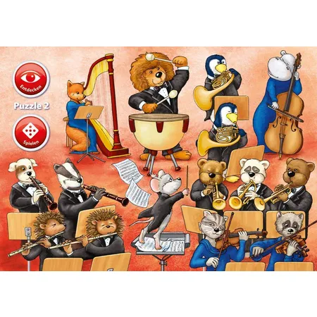 Ravensburger Puzzle Welt der Musik, 3x35 Teile