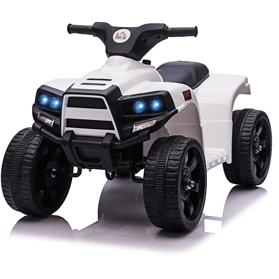 HOMCOM Elektroquad für Kinder mit Vorwärts - und Rückwärtssteuerung schwarz, weiß