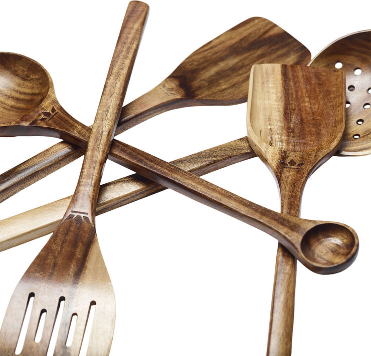 DutchDeluxes Wooden Utensil Shovel Spatula Akacie træ