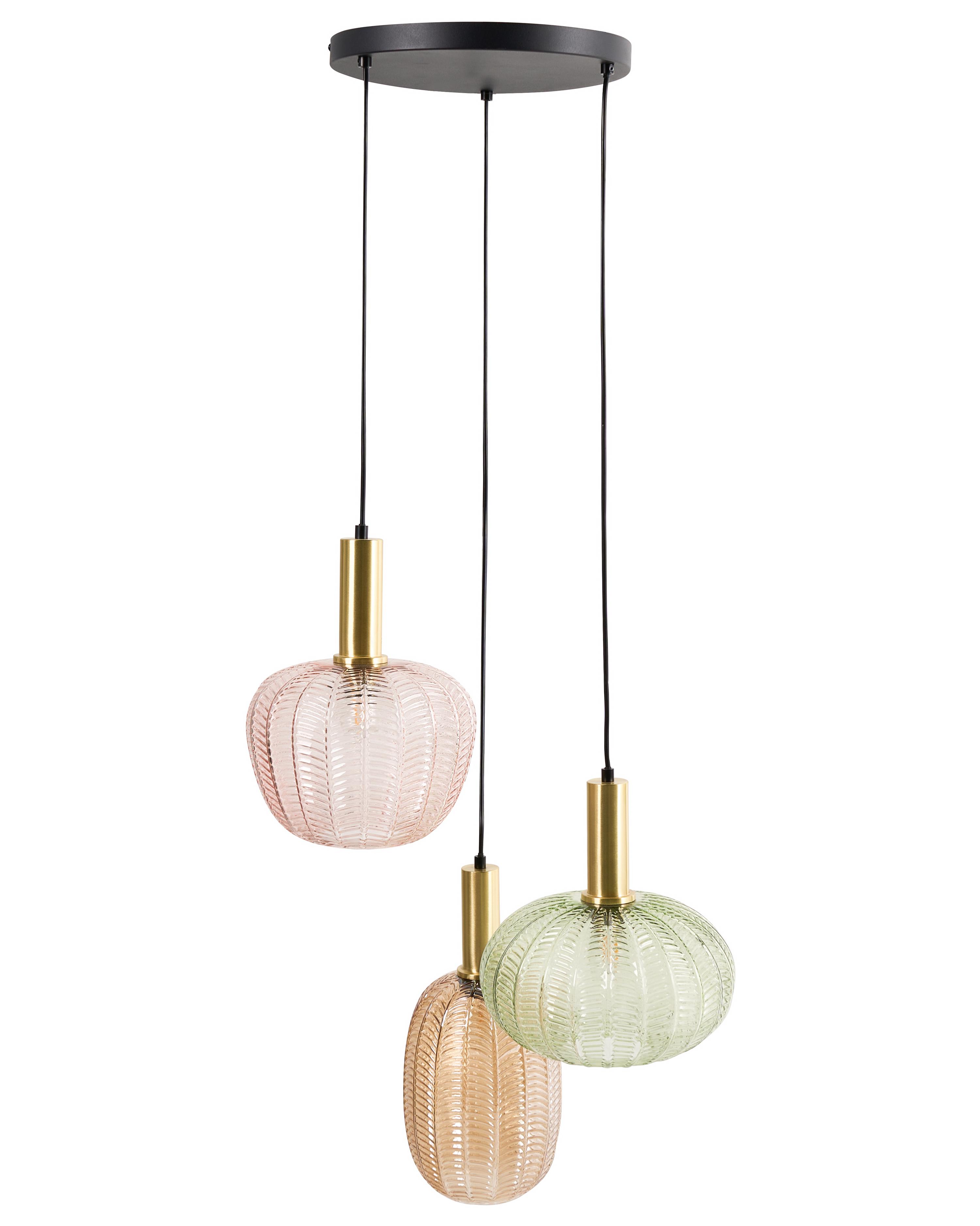 Hanglamp NJORO Glas Meerkleurig