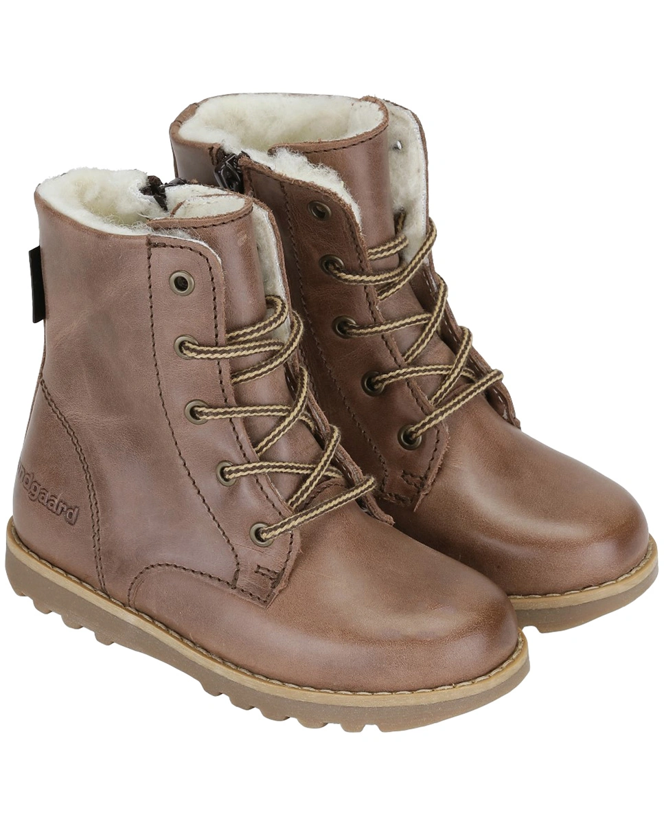 Schnür-Boots TAYLOR gefüttert in tan
