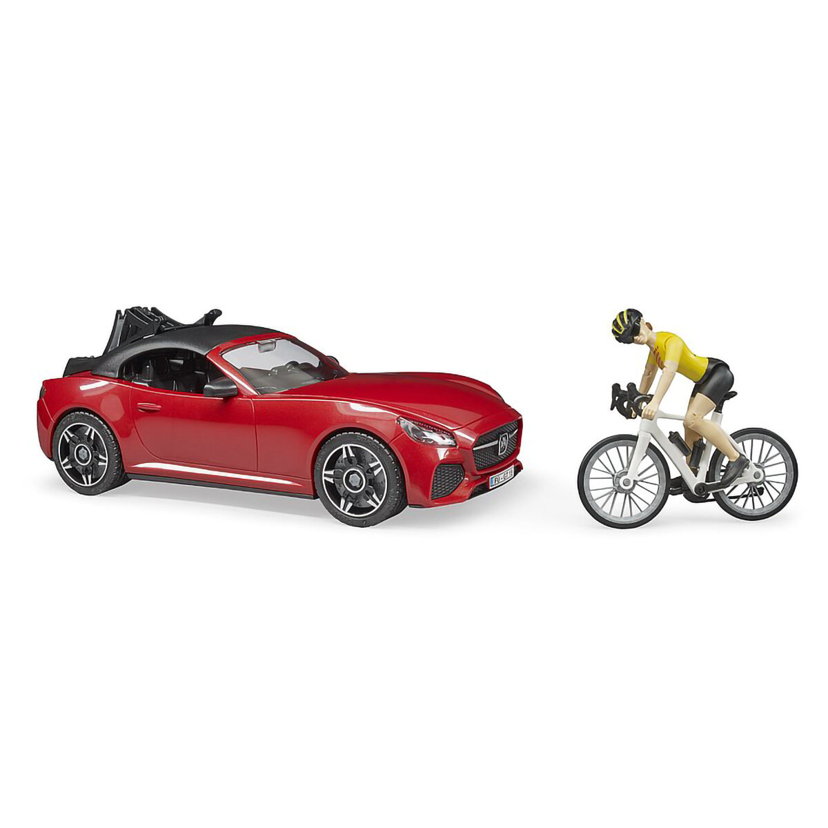 BRUDER Spielwaren GmbH + Co. KG Bruder 03485 Roadster mit Rennradfahrerin