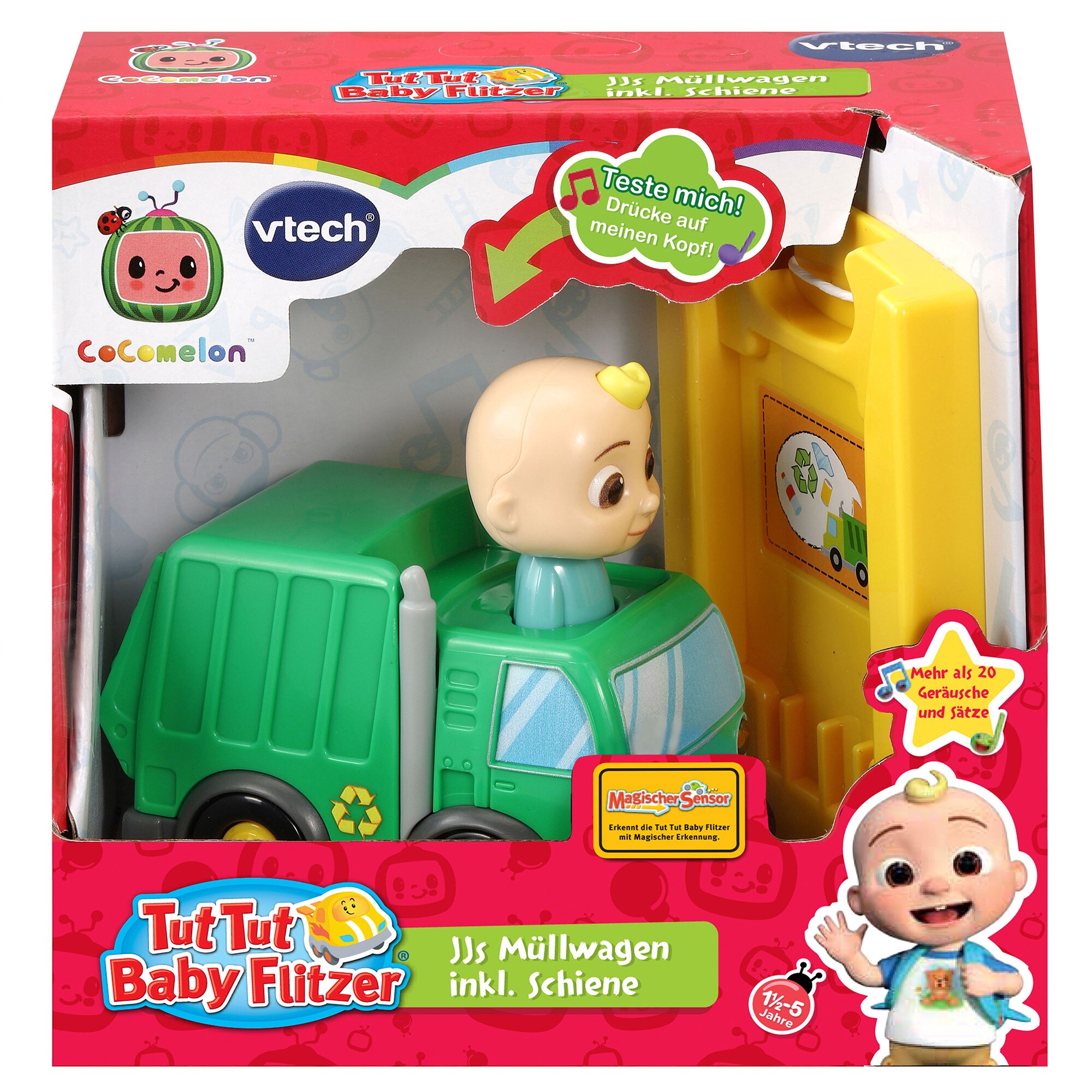 Vtech Spielfahrzeug Tut Tut Baby Flitzer - CoComelon JJs Müllwagen