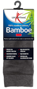 Lucovitaal Bamboe Sokken Antraciet 39-42 1PR