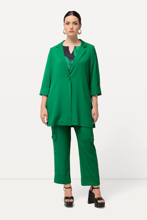 Blazer, Reverskragen, Knopfverschluss, 3/4-Arm