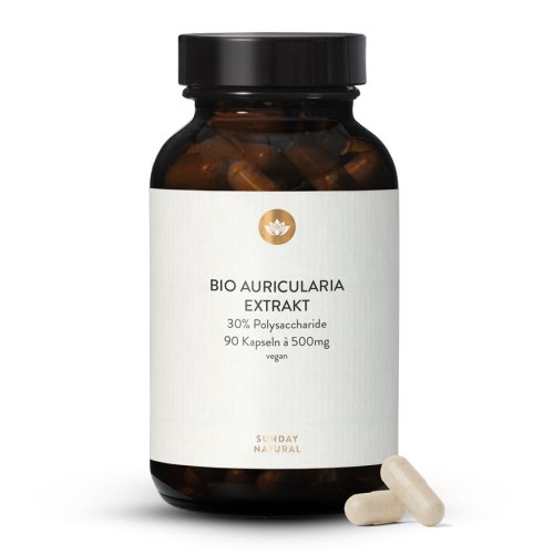 Sunday Natural Products  Bio Auricularia Extrakt Kapseln