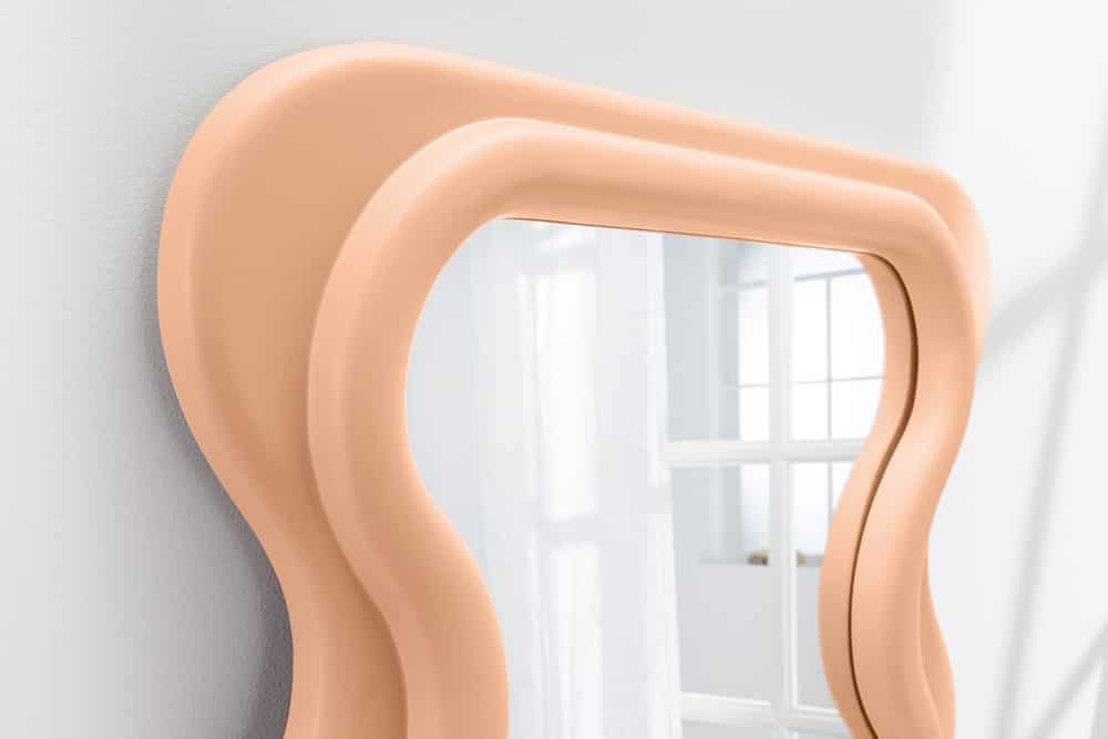 Design Wandspiegel CURVY 160cm apricot Pastell Spiegel