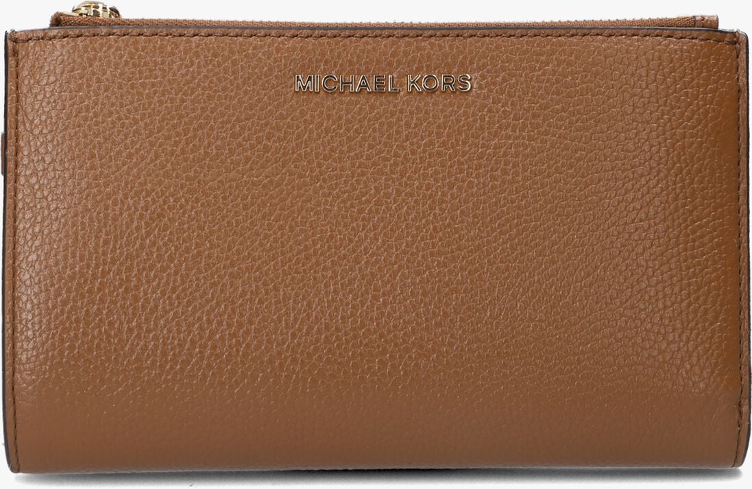 MICHAEL KORS cognac michael kors portemonnee dblzp wristlet