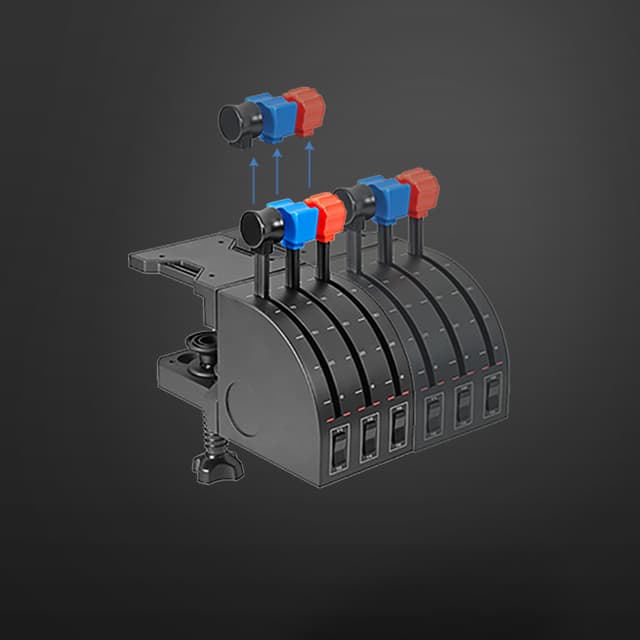 Logitech G Saitek Pro yoke + gashåndtag