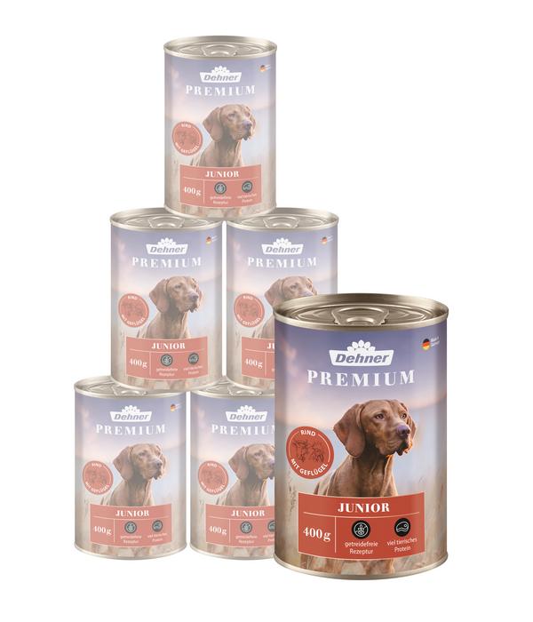 Dehner Premium Nassfutter für Hunde Junior,