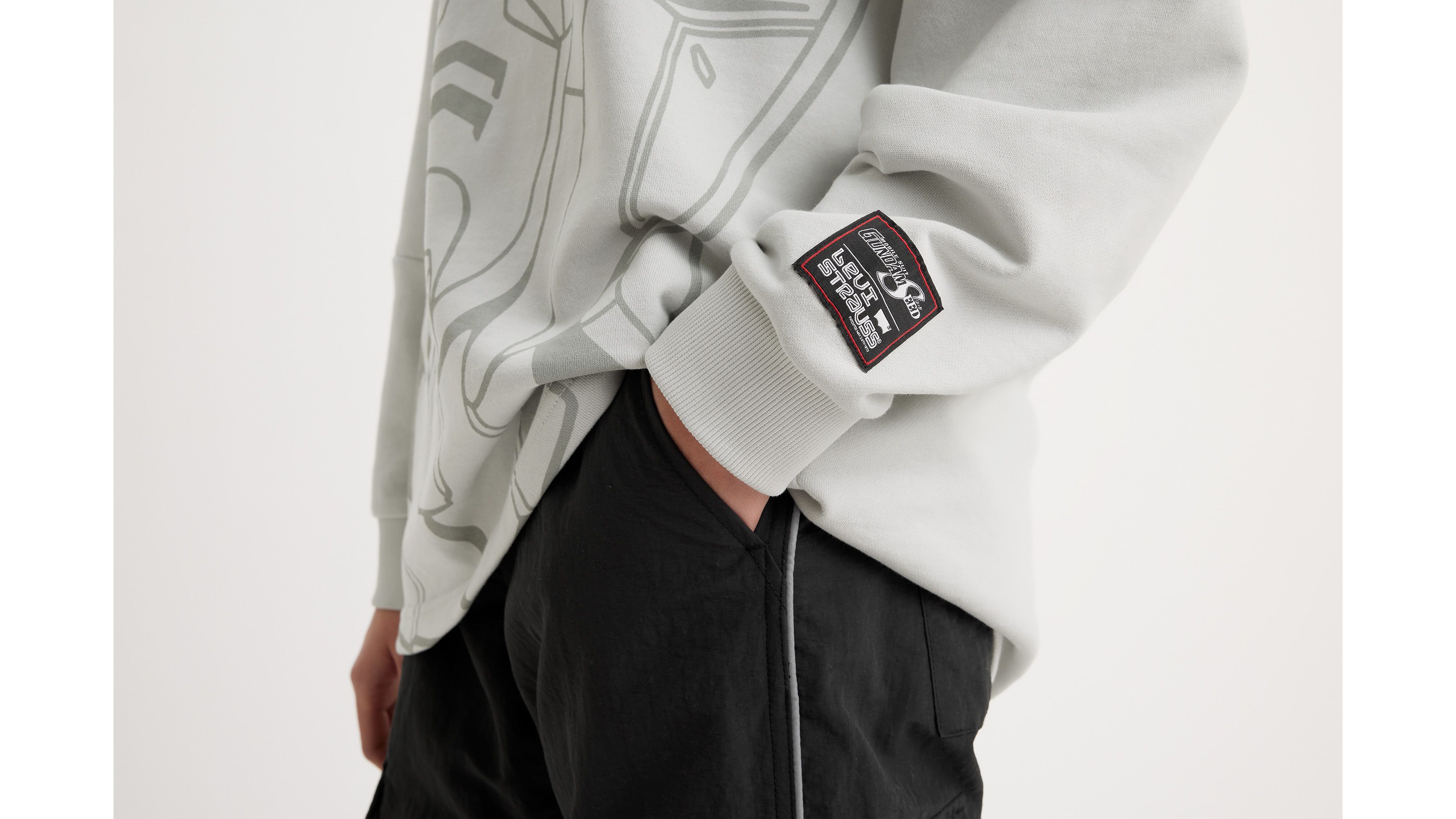 Polo de rugby Levi's® x Gundam SEED - Robolution Grey - Gris