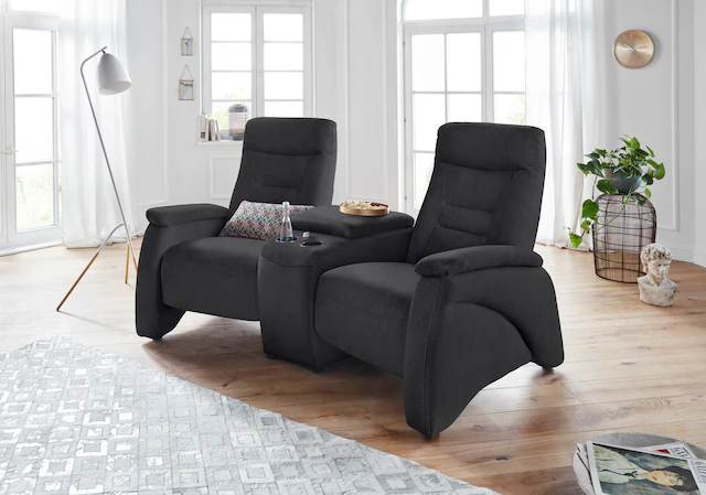 exxpo - sofa fashion 2,5-Sitzer »Ascoli, Kinosofa mit hohem Sitzkomfort, bequeme Armlehnen« inkl. Relaxfunktion, mit Ablage und Staufach, hohe Rückenlehne