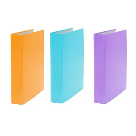 Livepac Office Ringbuch DIN A5, 2-Ring, 3 Stück, je 1x in orange, türkis und lila