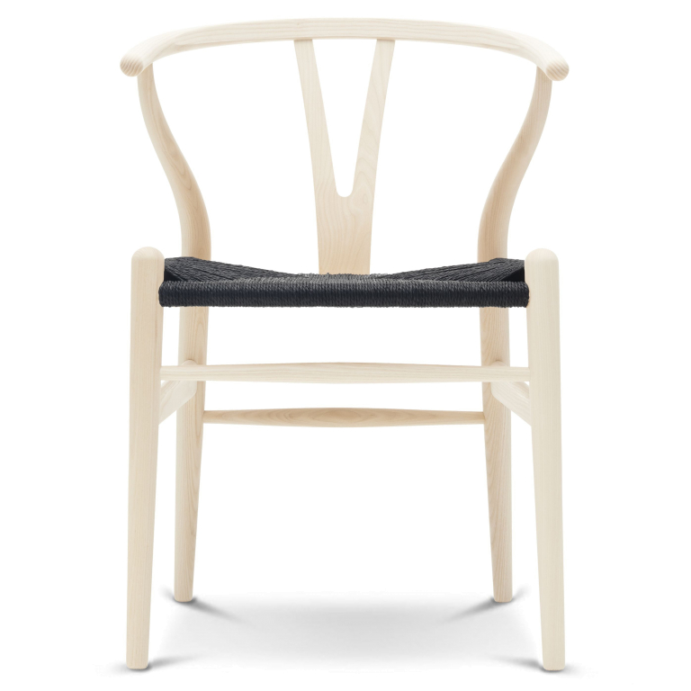 Carl Hansen & Son CH24 Wishbone stoel Black Paper Cord gezeept essen