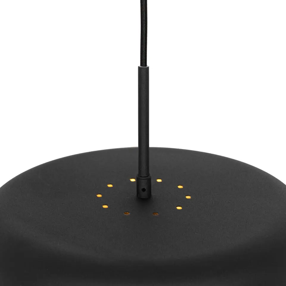 Qazqa hanglampen jinte zwart e27