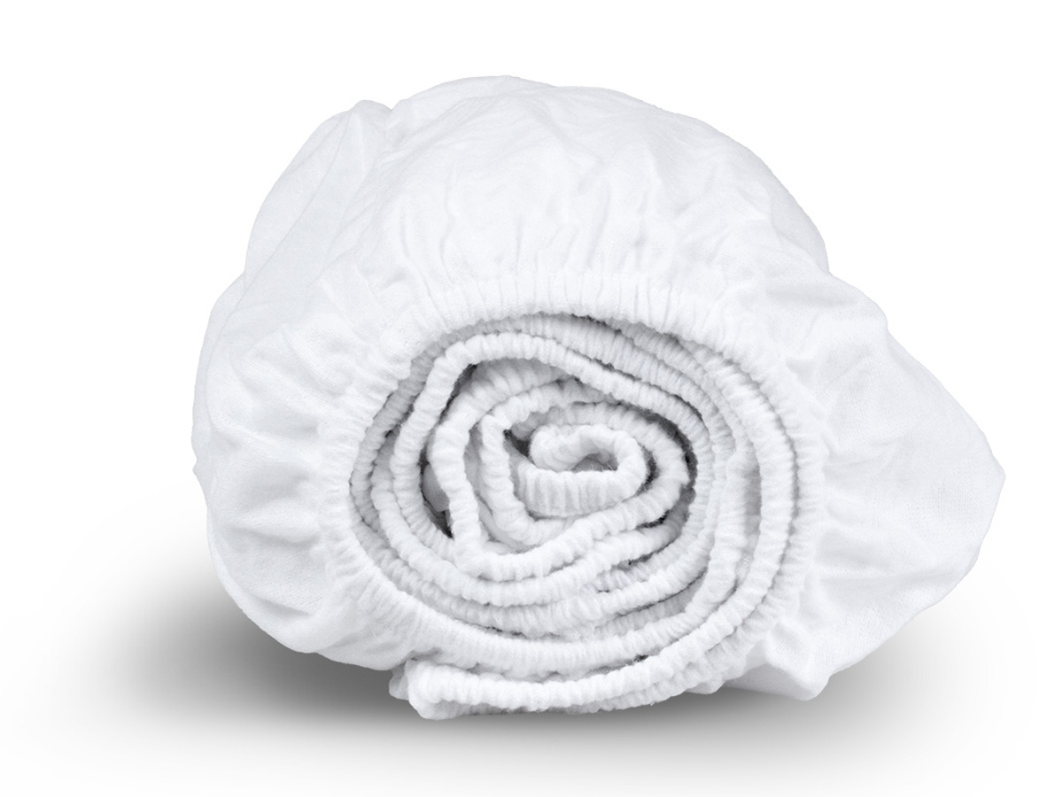 DoubleDry Flanel 90 x 200 cm hoeslaken - wit