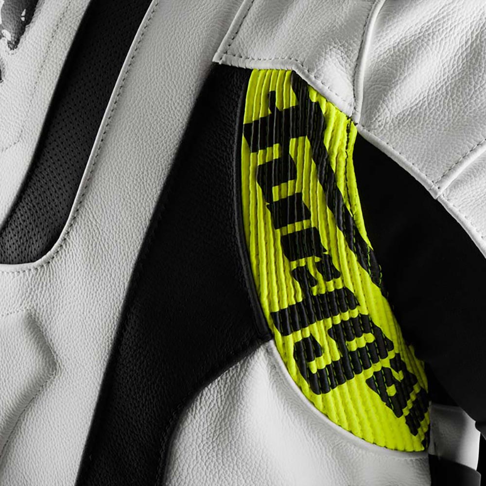 Furygan - Blouson Raptor Evo 3 Blanc / Noir / Jaune fluo