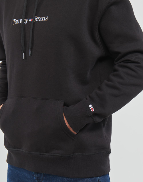 Tommy Jeans - TJM REG LINEAR HOODIE - Noir