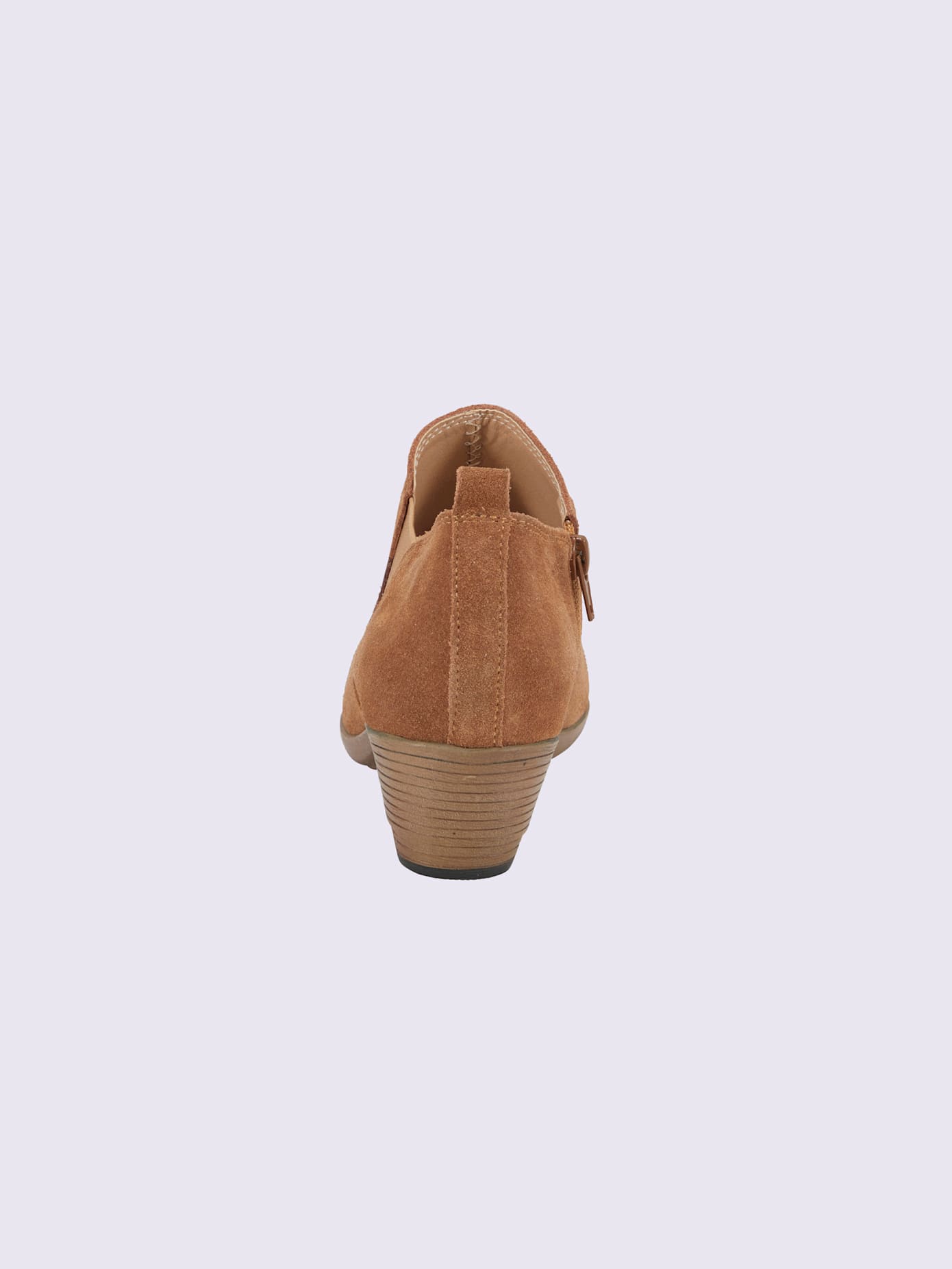 Bottines cuir velours de vache.
