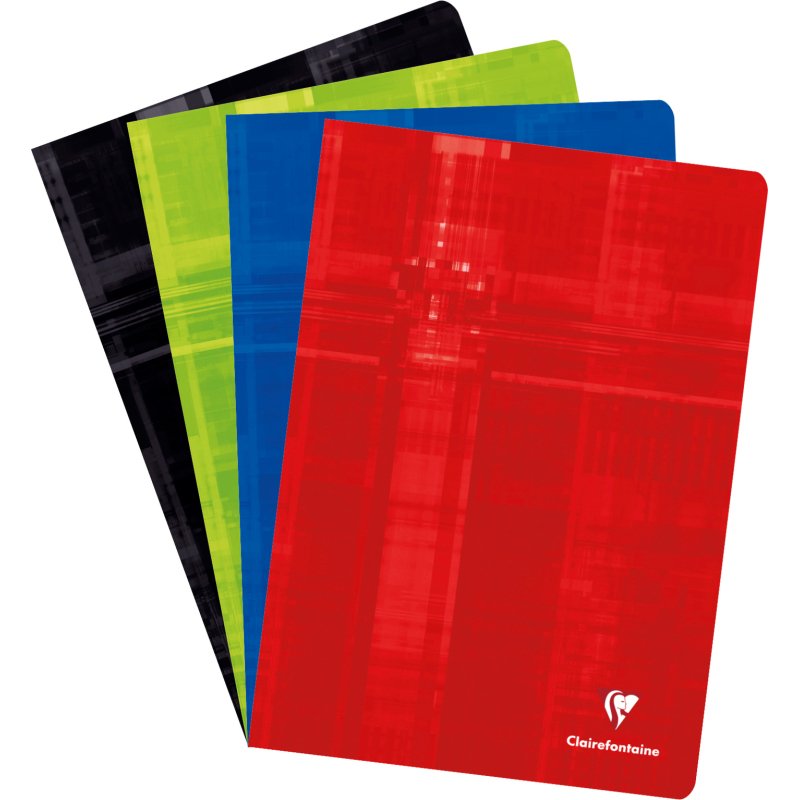 Cahier Metric Clairefontaine 21 x 29,7 cm assorti piqué - 4 x 8 - 80 pages