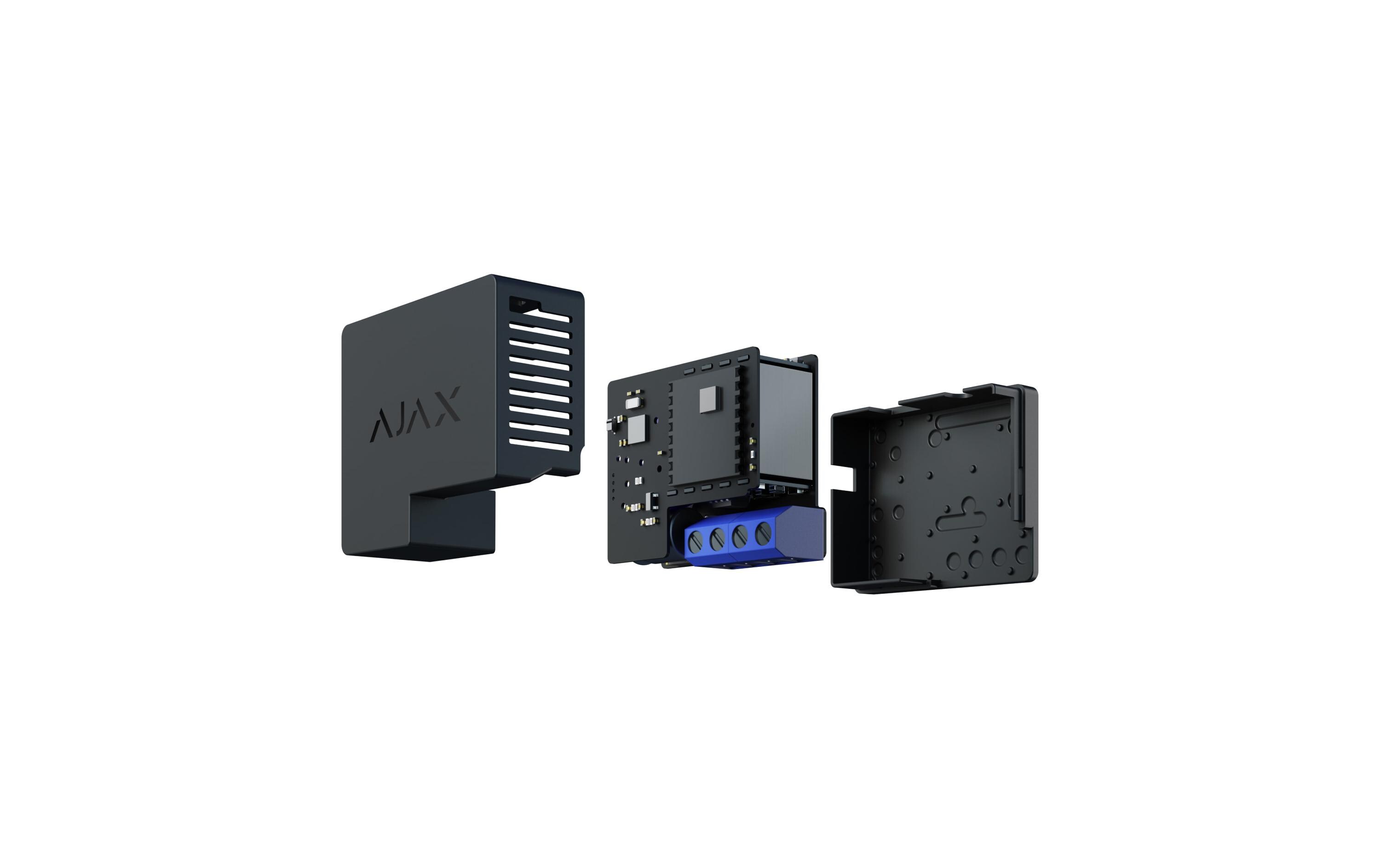 Funk-Relaismodul WallSwitch Jeweller SchwarzKabelloses Leistungsrelais zur Fernsteuerung der 110/230 V~ Stromversorgung