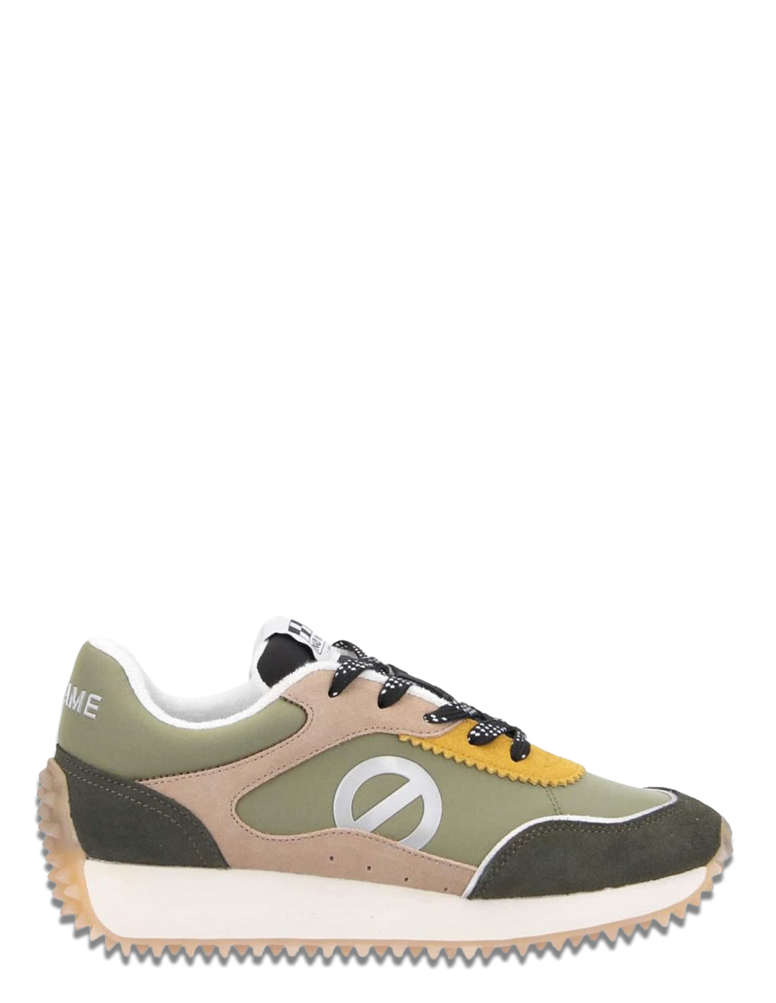 no name Baskets de ville femme punky jogger vert jaune