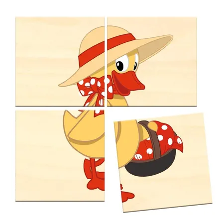 Trötsch Unser Sandmännchen Pittiplatsch Puzzlebuch mit 4 Puzzle