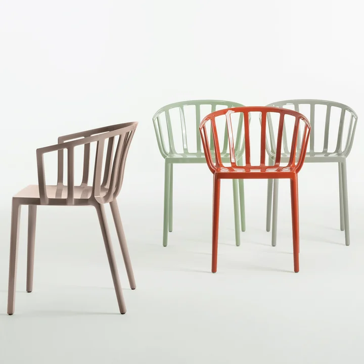 Kartell - Venice Stuhl, schwarz matt