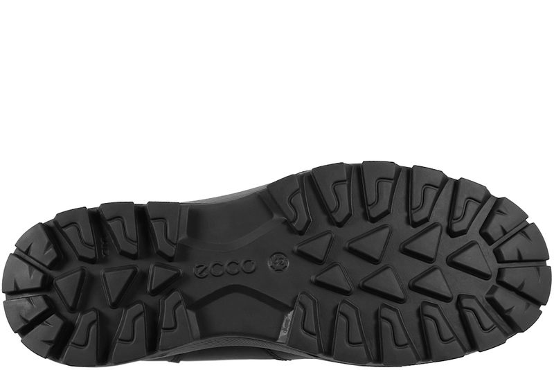 ECCO RUGGED TRACK WP LACE BOOT STØVLE I SORT OLIERET SKIND