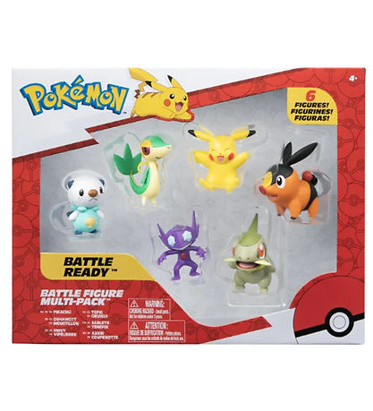 Pokémon Figuren - 6er-Pack - Kampfbereit